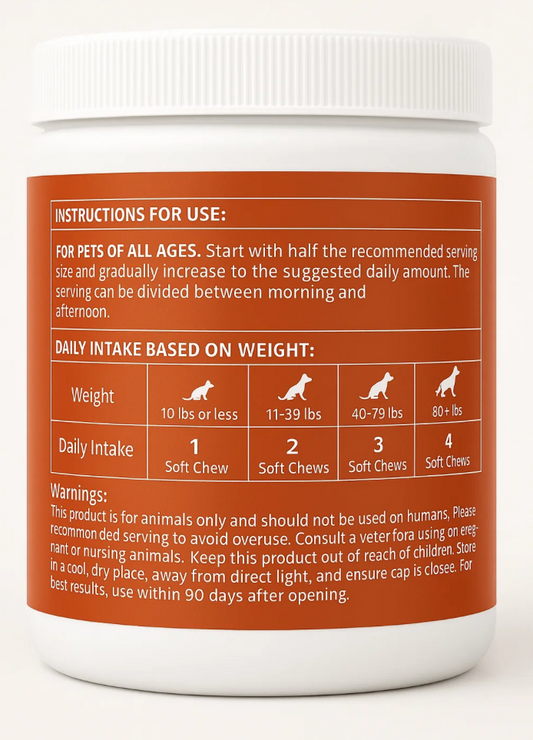 12-in-1 Probiotic Chews for Dogs and Cats