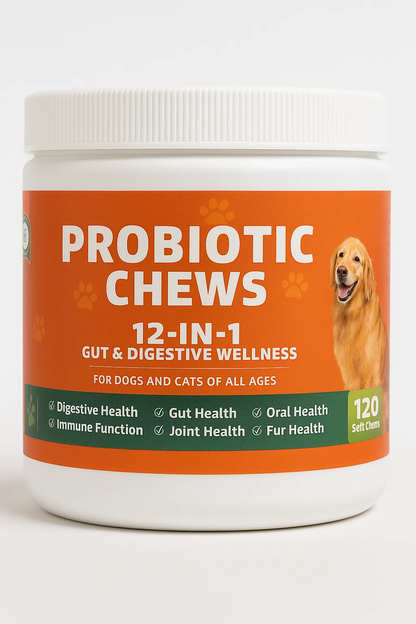 12-in-1 Probiotic Chews for Dogs and Cats